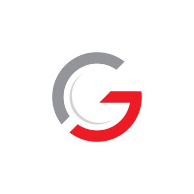 G harfi logo tasarım şablonu