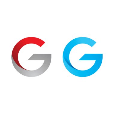 G harfi logo tasarım şablonu