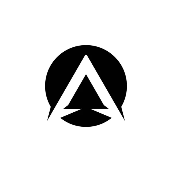 Een Letter Logo Business Icon Ontwerp — Stockvector