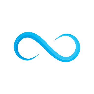 Sonsuzluk logo vektör şablon tasarımı