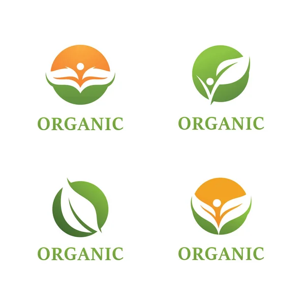 Paisagismo Projeto Jardim Planta Natureza Ecologia Vetor Logotipo — Vetor de Stock