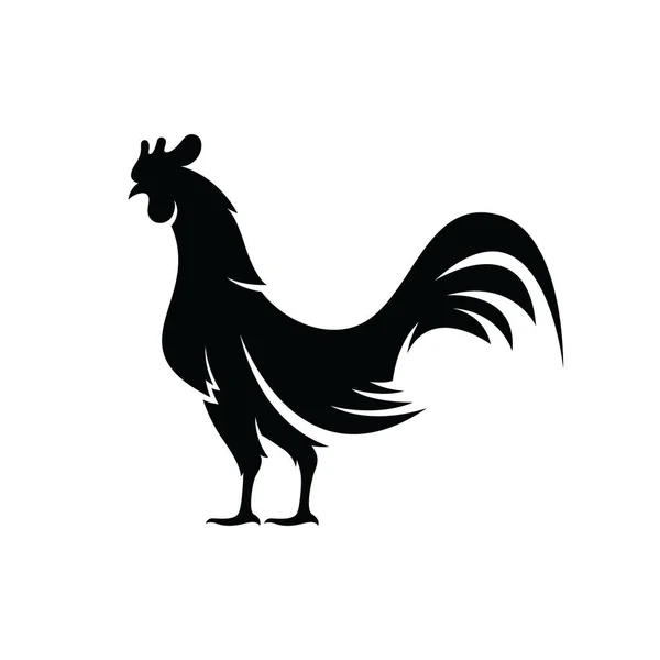 Rooster Logo Chicken Head Icon Symbol Designs Template — Stock Vector