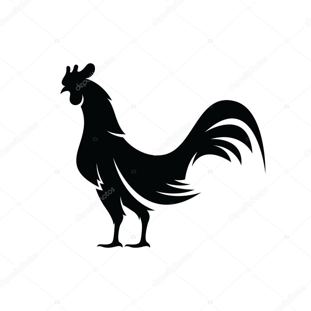 Rooster Logo  Chicken Head icon and symbol Designs Template