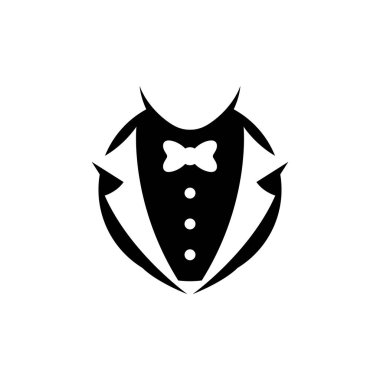 Smokinli adam logosu ve sembolleri şablonu