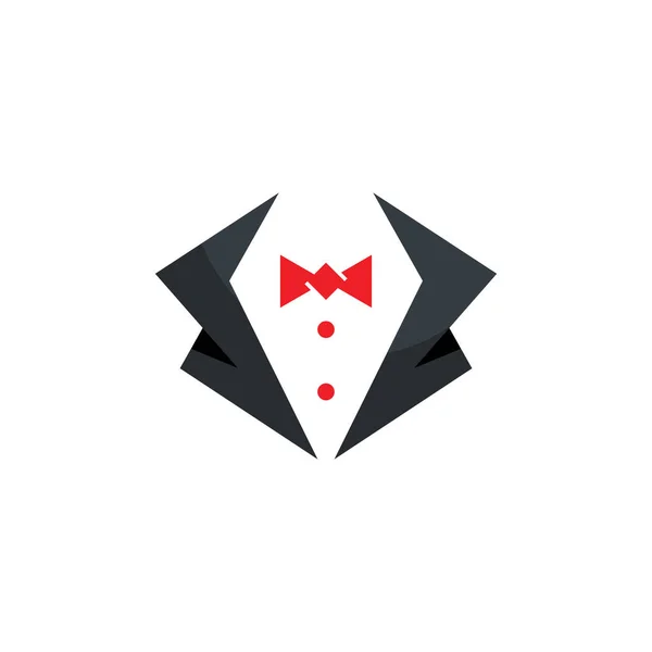 Tuxedo Man Logo Symbols Template — Stock Vector