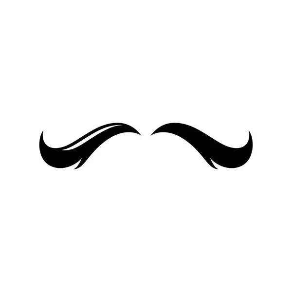 Moustache Set Icons Barber Logo Barber Shop Retro Design — Stock Vector