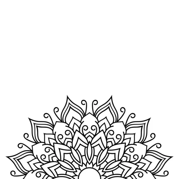 Lüks Dekoratif Mandala Tasarımı — Stok Vektör