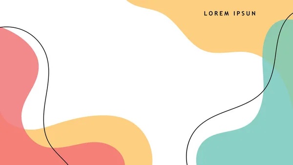 El çizimi minimalist sıvı arka plan şekilleri