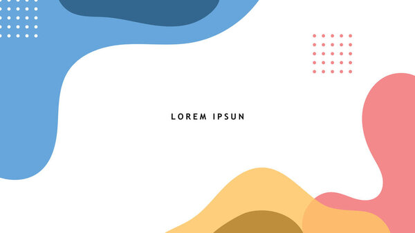 Ручной рисунок минималистская жидкость формы фона