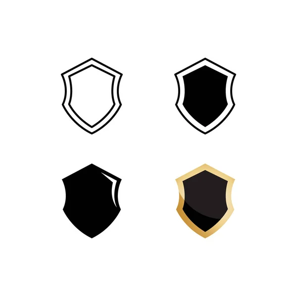 Ensemble Symboles Bouclier Badges — Image vectorielle