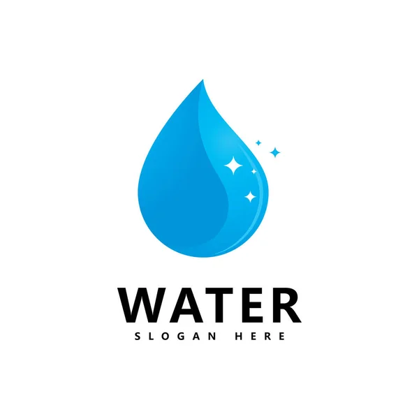Дизайн Логотипа Aqua Water Векторный Логотип Капли Воды — стоковый вектор