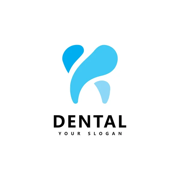 Icono Logotipo Dental Diseño Vector — Vector de stock