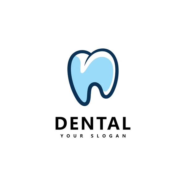 Ícone Logotipo Dental Design Vector —  Vetores de Stock