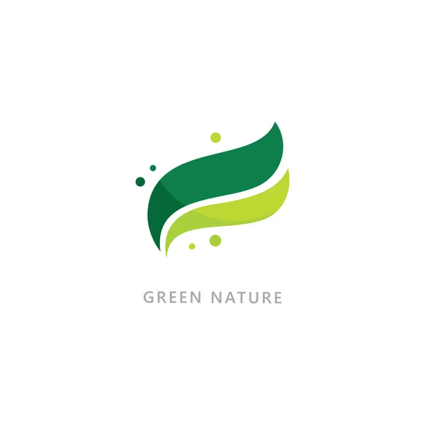 Símbolo Naturaleza Orgánico Logo Concepto — Archivo Imágenes Vectoriales