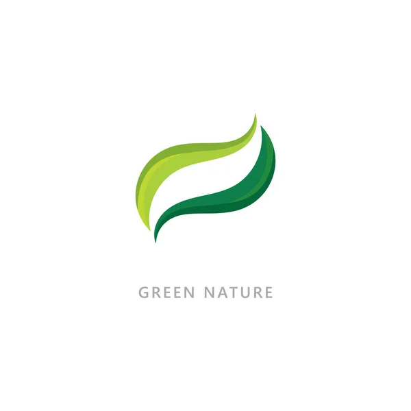 Symbole Nature Logo Bio Concept — Image vectorielle