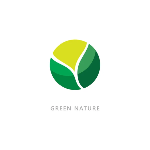 Símbolo Naturaleza Orgánico Logo Concepto — Archivo Imágenes Vectoriales