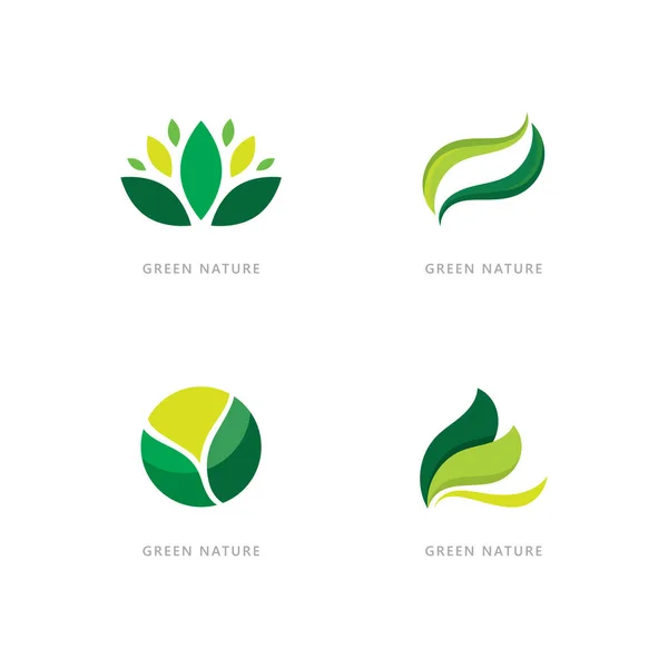 Símbolo Naturaleza Orgánico Logo Concepto — Vector de stock