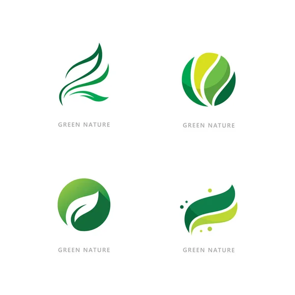 Natursymbol Bio Logo Konzept — Stockvektor