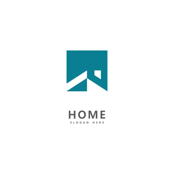 Modello Icona Logo Immobiliare — Vettoriale Stock
