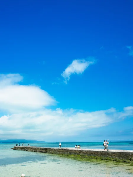 Pláži Okinawa v létě — Stock fotografie