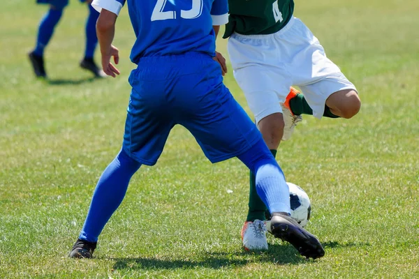 Voetbalwedstrijd Hokkaido Japan — Stockfoto