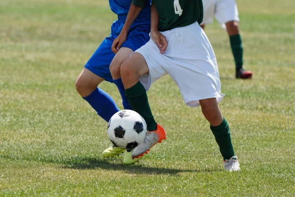 Voetbalwedstrijd Hokkaido Japan — Stockfoto