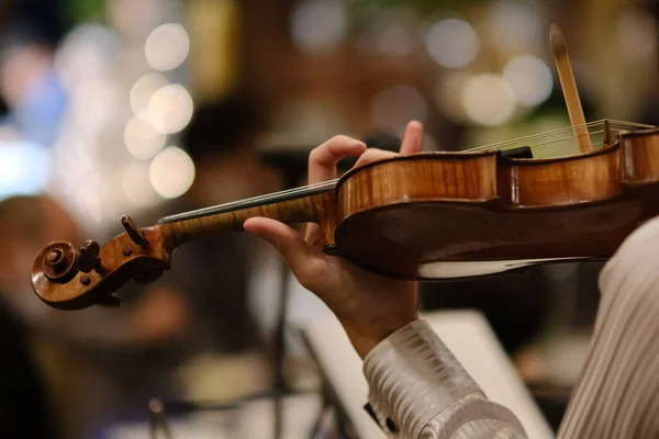 Pessoa Que Toca Violino — Fotografia de Stock