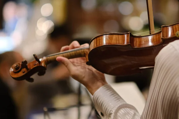 Pessoa Que Toca Violino — Fotografia de Stock