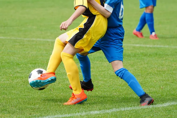 Voetbalwedstrijd Hokkaido Japan — Stockfoto