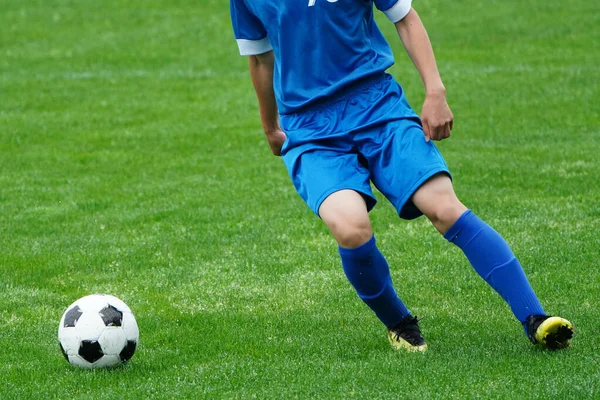 Partido Fútbol Japón Hokkaido —  Fotos de Stock