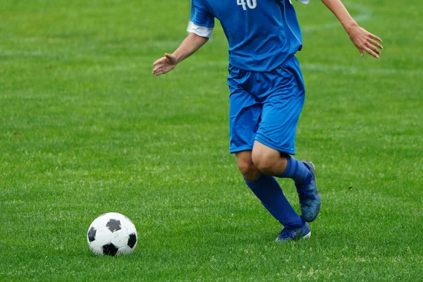 Partido Fútbol Japón Hokkaido — Foto de Stock