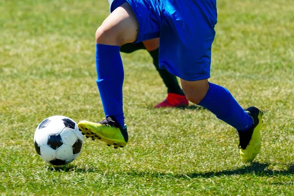 Voetbalwedstrijd Hokkaido Japan — Stockfoto