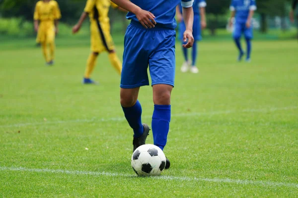 Futball Játék Hokkaido Japan — Stock Fotó