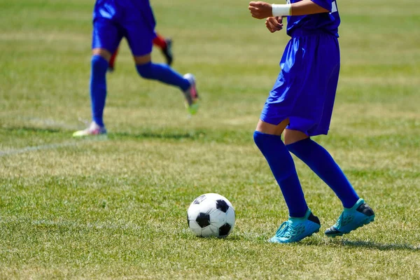 Partido Fútbol Japón Hokkaido — Foto de Stock