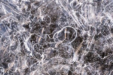 Donmuş nehir kışın hokkaido