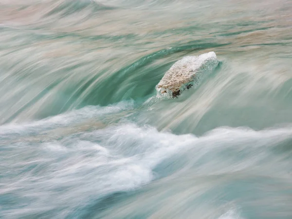 Rivierstroming Winter Hokkaido — Stockfoto