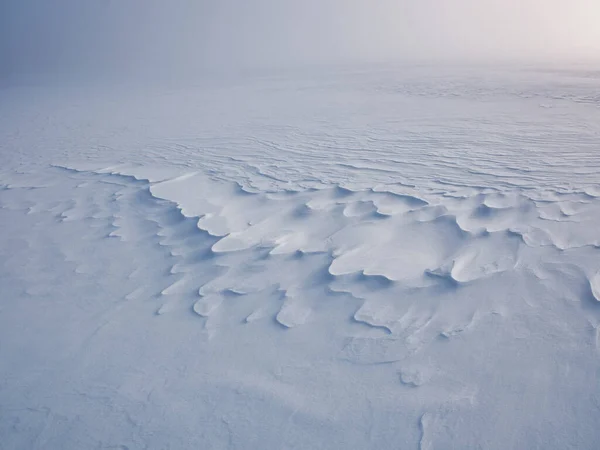 Χιόνι Πεδίο Χειμώνα Hokkaido — Φωτογραφία Αρχείου