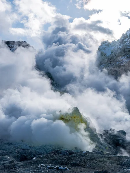 Góra Iou Zimie Hokkadio — Zdjęcie stockowe