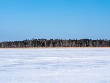 Kış Hokkadio 'da Huren Gölü