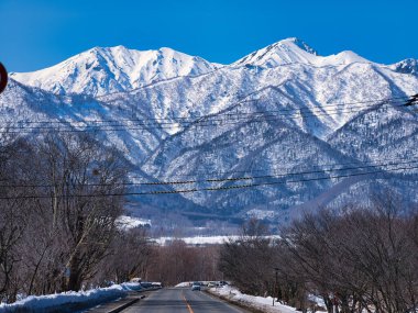 Kışın Yubari sıradağları