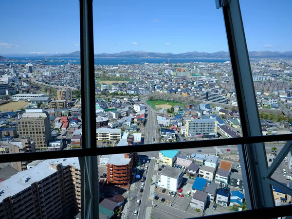 Hakodate Sett Utifrån Goryokaku Tower — Stockfoto