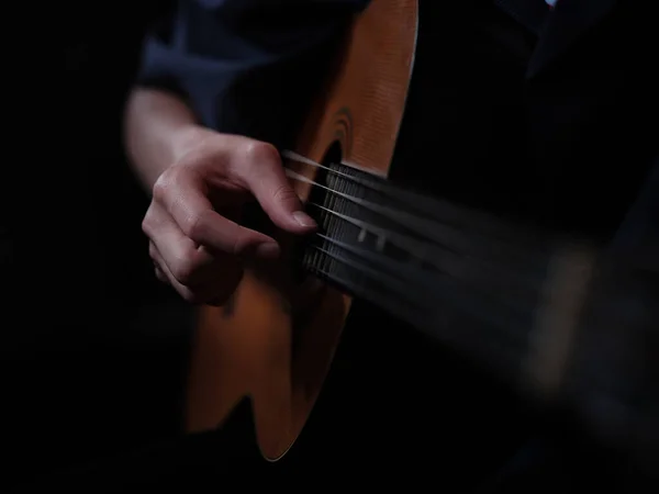 Manos Guitarrista — Foto de Stock