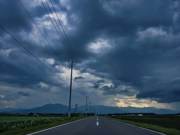 Tiempo Tormentoso Verano Hokkaido — Foto de Stock