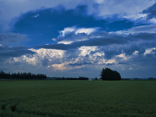 Tempo Tempestuoso Verão Hokkaido — Fotografia de Stock