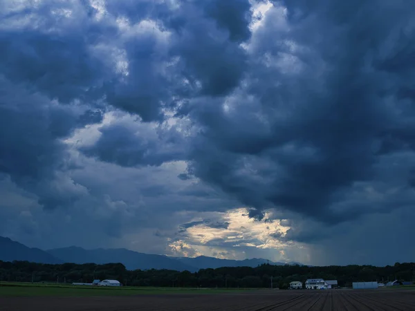 Tiempo Tormentoso Verano Hokkaido — Foto de Stock