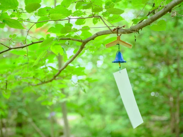 wind bell in summer forest