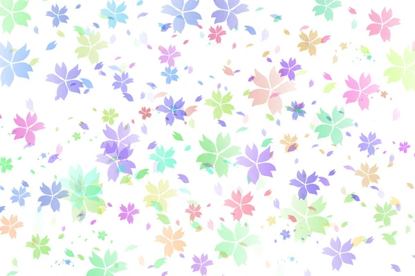 Colorful Flower Watercolor Background — Stock Photo, Image