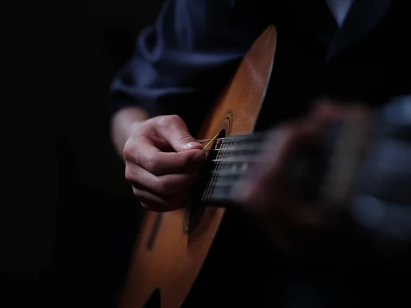 Manos Guitarrista — Foto de Stock