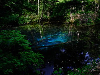 Hokkaido japan 'daki kaminoko göleti