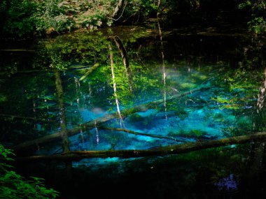 Hokkaido japan 'daki kaminoko göleti